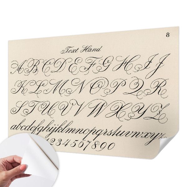 Fototapeta za otroško sobo Kaligrafsko pisanje