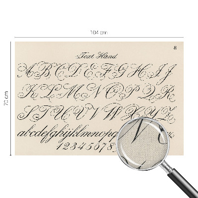 Fototapeta za otroško sobo Kaligrafsko pisanje