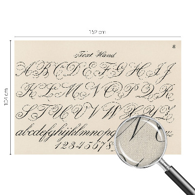 Fototapeta za otroško sobo Kaligrafsko pisanje