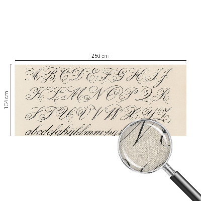 Fototapeta za otroško sobo Kaligrafsko pisanje