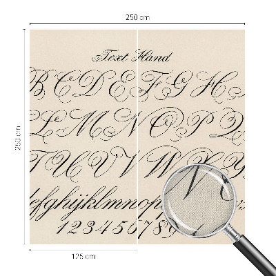 Fototapeta za otroško sobo Kaligrafsko pisanje