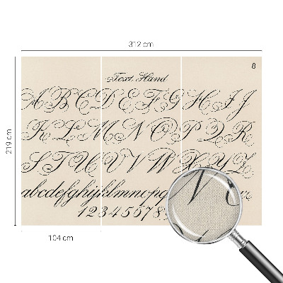 Fototapeta za otroško sobo Kaligrafsko pisanje