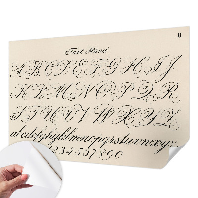 Fototapeta za otroško sobo Kaligrafsko pisanje