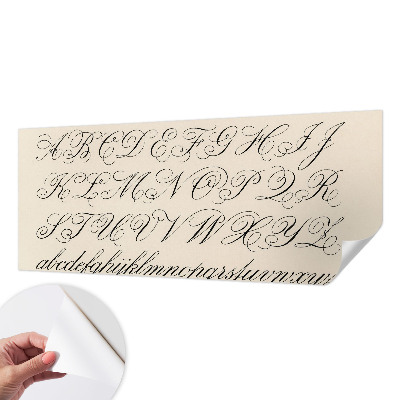 Fototapeta za otroško sobo Kaligrafsko pisanje