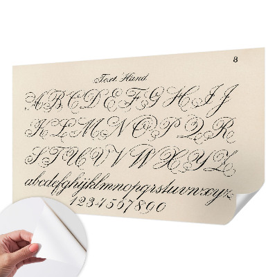 Fototapeta za otroško sobo Kaligrafsko pisanje