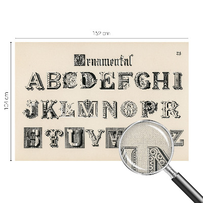 Samolepilna fototapeta za dnevno sobo Dekorativne črke