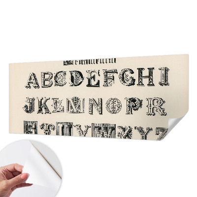 Samolepilna fototapeta za dnevno sobo Dekorativne črke