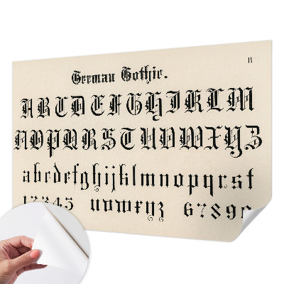 Samolepilna fototapeta Gotske črke