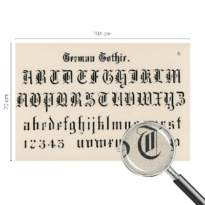 Samolepilna fototapeta Gotske črke