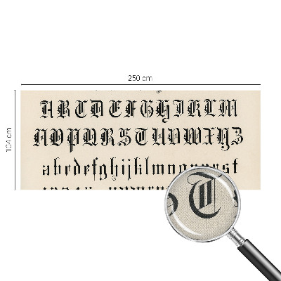 Samolepilna fototapeta Gotske črke