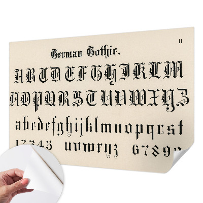 Samolepilna fototapeta Gotske črke