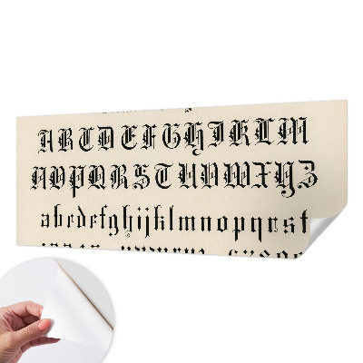 Samolepilna fototapeta Gotske črke