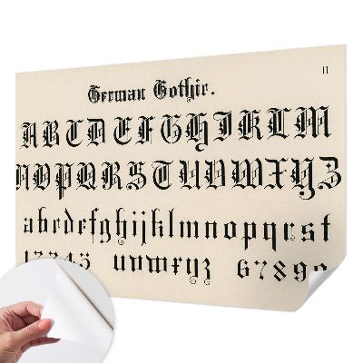 Samolepilna fototapeta Gotske črke