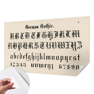 Samolepilna fototapeta Gotske črke
