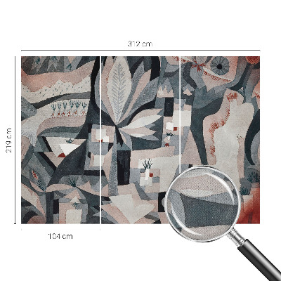 Samolepilna fototapeta za spalnico z motivom abstrakcije narave