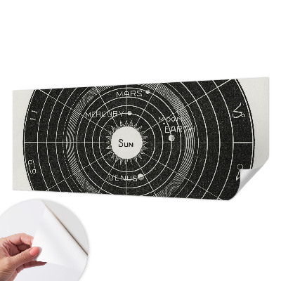 3D fototapeta s kozmičnim diagramom