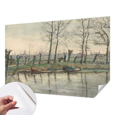 Samolepilna fototapeta za dnevno sobo Zimska pokrajina