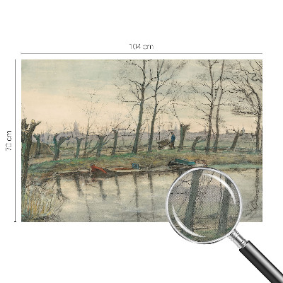 Samolepilna fototapeta za dnevno sobo Zimska pokrajina