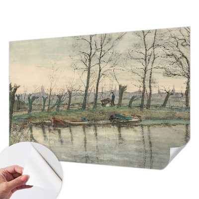 Samolepilna fototapeta za dnevno sobo Zimska pokrajina