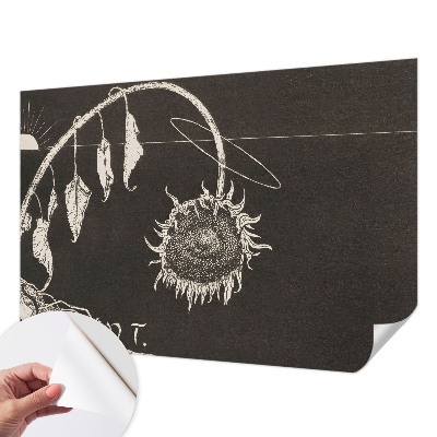 3D fototapeta z nostalgičnim motivom sončnice