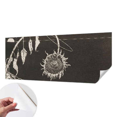 3D fototapeta z nostalgičnim motivom sončnice