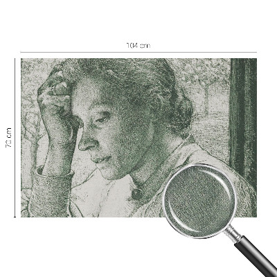 Samolepilna fototapeta za spalnico z motivom refleksivne ženske