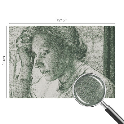 Samolepilna fototapeta za spalnico z motivom refleksivne ženske