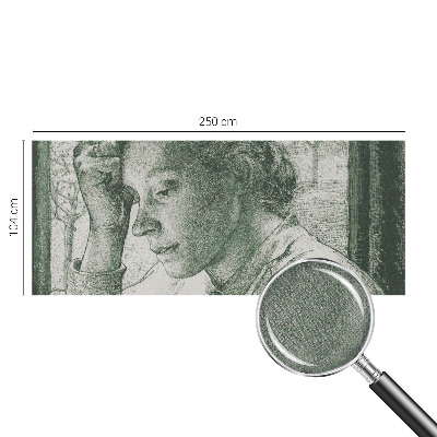 Samolepilna fototapeta za spalnico z motivom refleksivne ženske