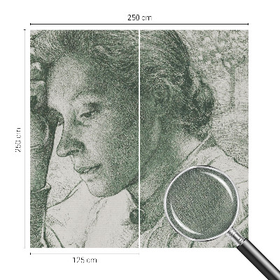 Samolepilna fototapeta za spalnico z motivom refleksivne ženske