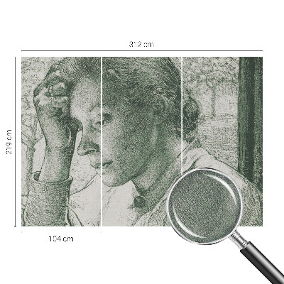 Samolepilna fototapeta za spalnico Refleksivna ženska