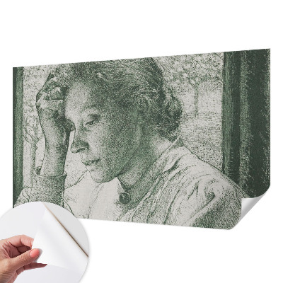 Samolepilna fototapeta za spalnico z motivom refleksivne ženske