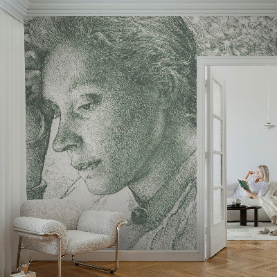 Samolepilna fototapeta za spalnico z motivom refleksivne ženske