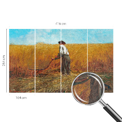 Samolepilna fototapeta z motivom žetve na soncu