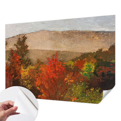 Samolepilna fototapeta za dnevno sobo z jesensko panoramo