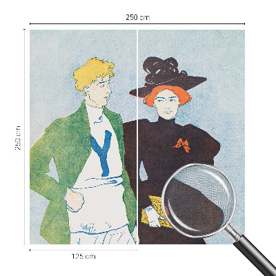 Samolepilna fototapeta za spalnico Retro slog