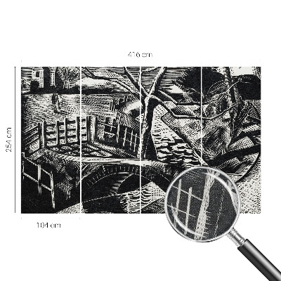 3D fototapeta z motivom arhitekturne krajine