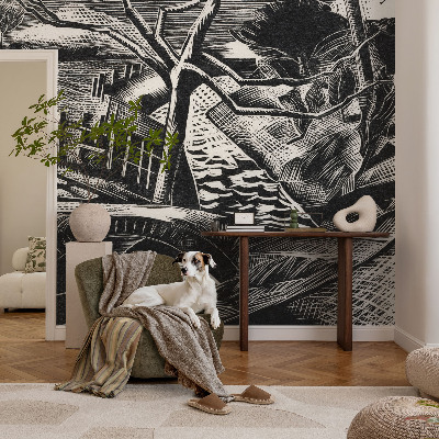 3D fototapeta z motivom arhitekturne krajine