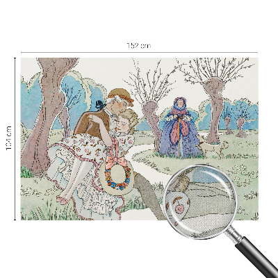 Otroška fototapeta z romantičnim prizorom