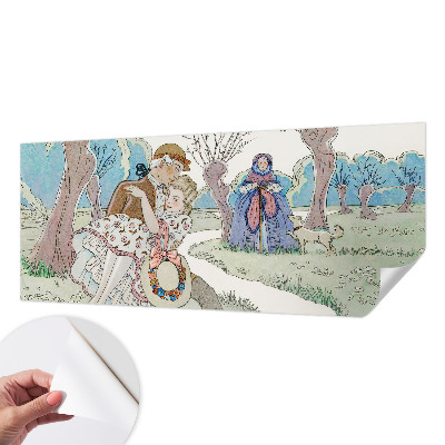 Otroška fototapeta z romantičnim prizorom