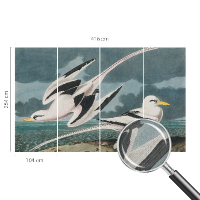 Samolepilna fototapeta za dnevno sobo Ptice ob morju