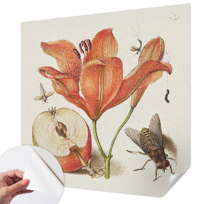 Fototapeta za otroško sobo z botanično ilustracijo