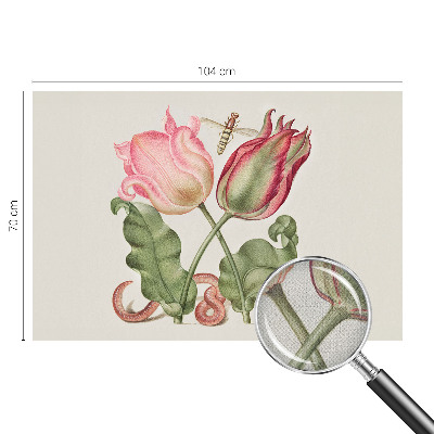 Samolepilna fototapeta za spalnico z motivom tulipana
