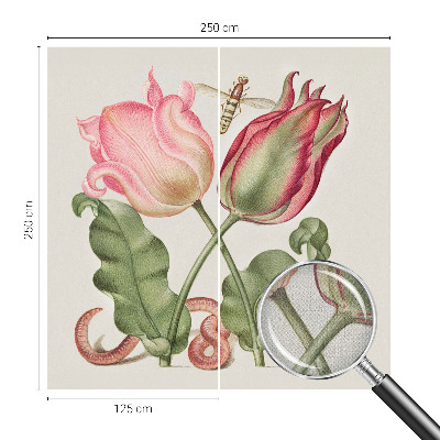 Samolepilna fototapeta za spalnico z motivom tulipana