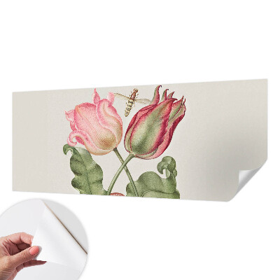 Samolepilna fototapeta za spalnico z motivom tulipana