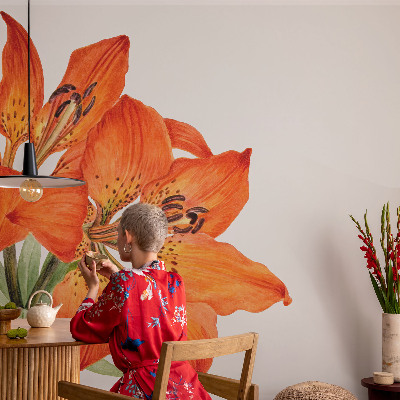 Samolepilna fototapeta z motivom oranžne lilije
