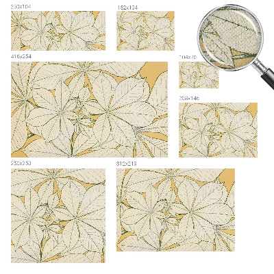 3D fototapeta Kostanjevi listi