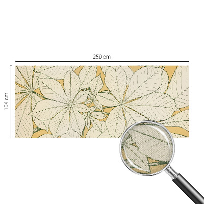 3D fototapeta s motivom kostanjevih listov