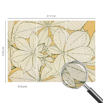 3D fototapeta Kostanjevi listi