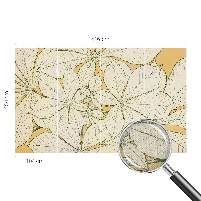 3D fototapeta Kostanjevi listi