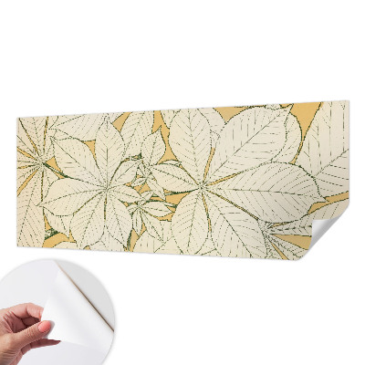 3D fototapeta s motivom kostanjevih listov